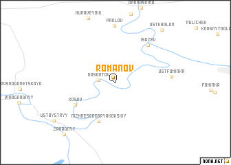 map of Romanov