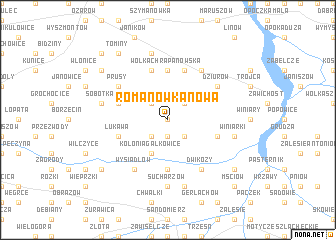 map of Romanówka Nowa