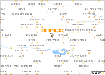 map of Romanówka