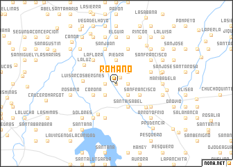 map of Romano