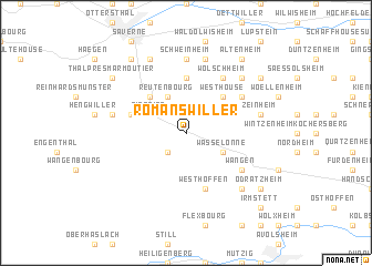 map of Romanswiller