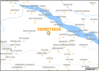 map of Romantsëvo