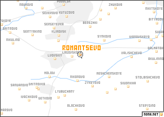 map of Romantsëvo