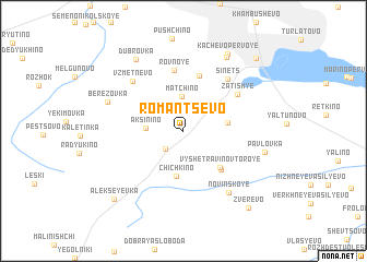 map of Romantsëvo