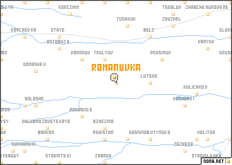 map of Romanuvka