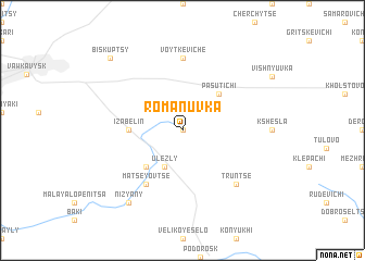 map of Romanuvka