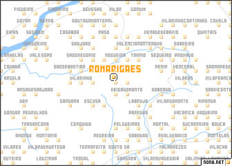 map of Romarigães