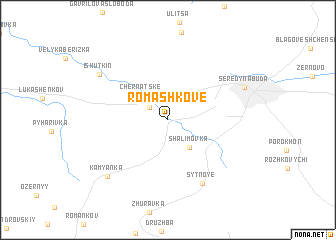 map of Romashkove