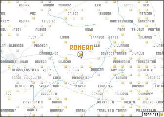 map of Romeán