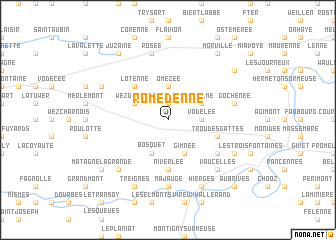 map of Romedenne