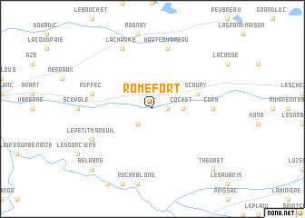 map of Romefort