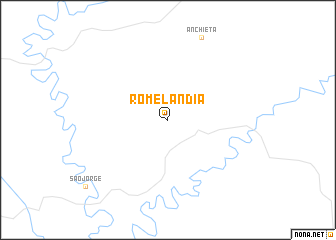 map of Romelândia