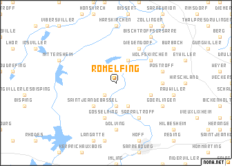 map of Romelfing