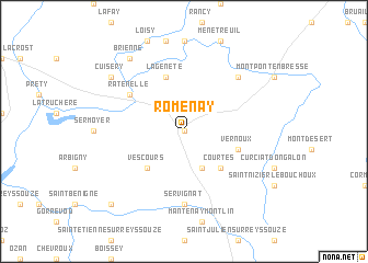 map of Romenay