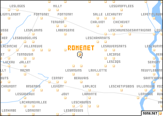 map of Romenet