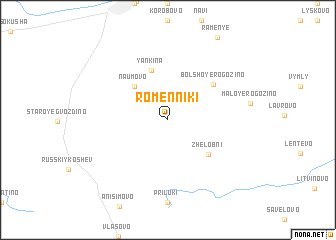 map of Romenniki