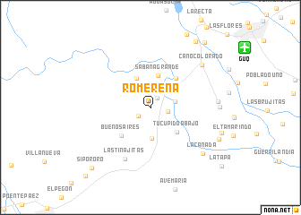 map of Romereña