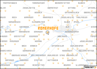 map of Römerhöfe