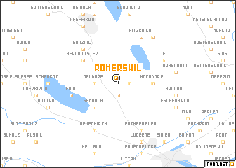 map of Römerswil