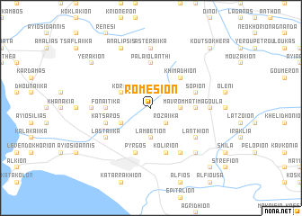 map of Romésion