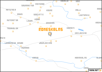 map of Romeškalns