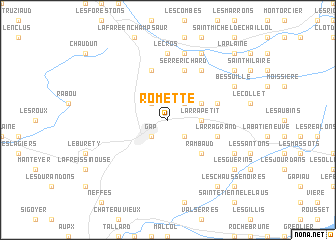 map of Romette