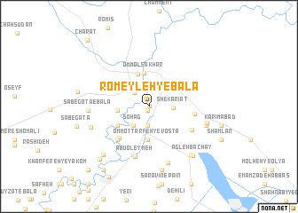 map of Romeyleh-ye Bālā