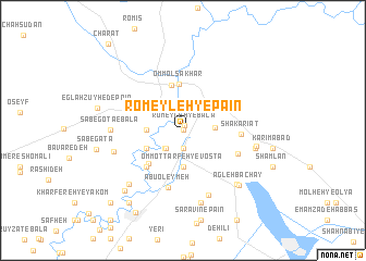 map of Romeyleh-ye Pā\