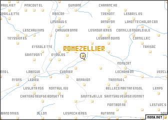 map of Romezellier