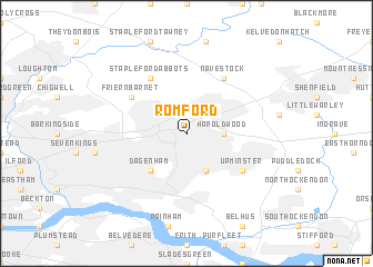 map of Romford