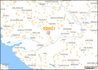 map of Romići