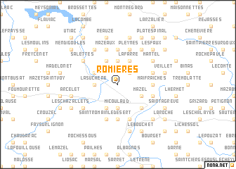 map of Romières