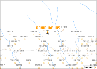 map of Romînii de Jos