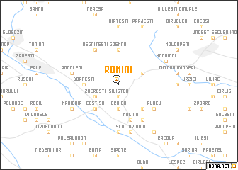 map of Romîni