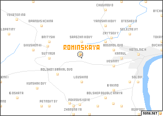 map of Rominskaya