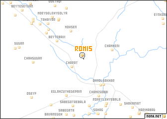 map of Romīş
