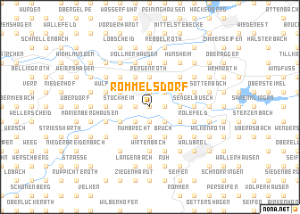 map of Rommelsdorf