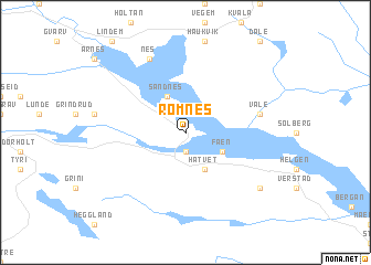 map of Romnes