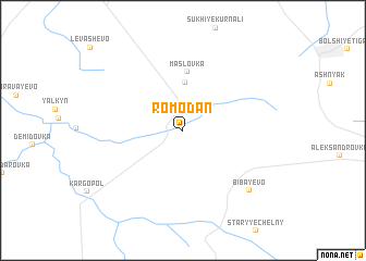 map of Romodan