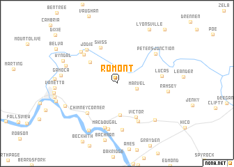 map of Romont