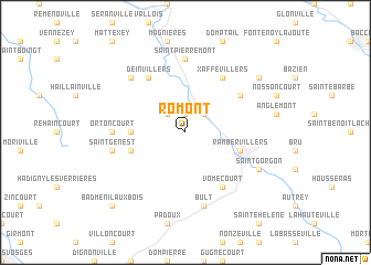 map of Romont