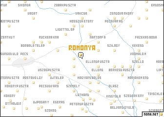 map of Romonya