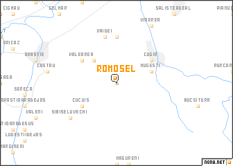 map of Romoşel