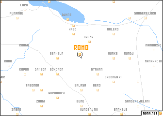 map of Romo