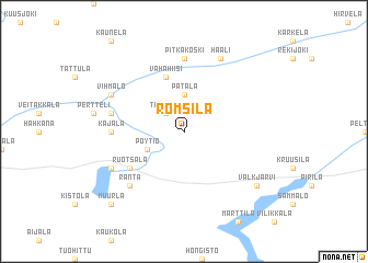 map of Romsila