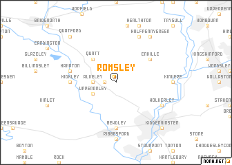 map of Romsley