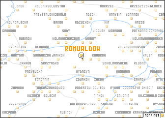 map of Romualdów