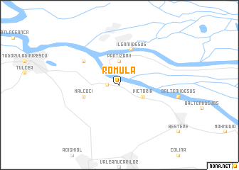 map of Romula