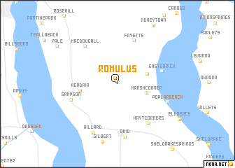 map of Romulus