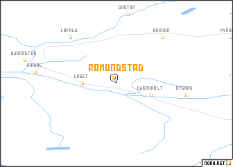 map of Romundstad